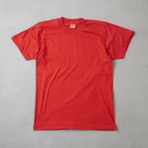 Vintage Super Screen Stars Red Blank T-Shirt Made in USA Single Stitch Large